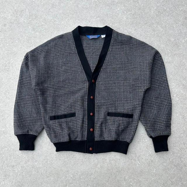 Pendleton Women's Cardigan - Black/Grey - L on Productcaster.