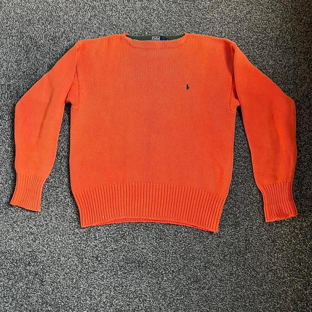 Polo Ralph Lauren Women's Jumper - Orange - L on Productcaster.