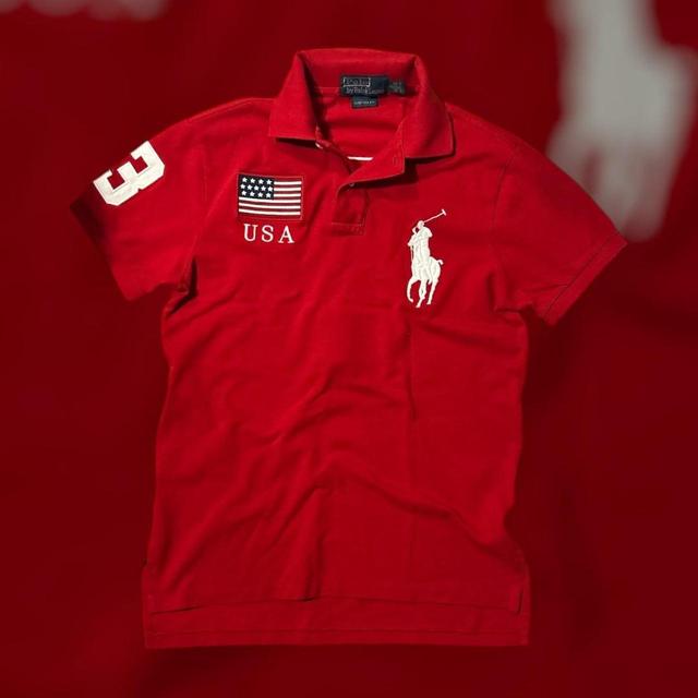 Polo Ralph Lauren Big & Tall Men's Polo shirt - Red - M on Productcaster.