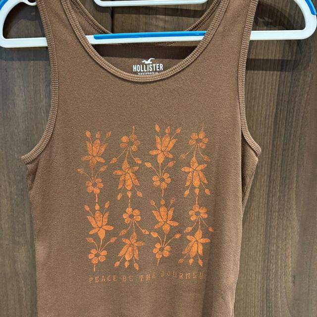 Hollister Co. Women's Vest - Brown/Orange - XS on Productcaster.