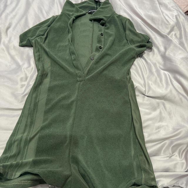 PrettyLittleThing Women's Playsuit - Green - UK 10 on Productcaster.