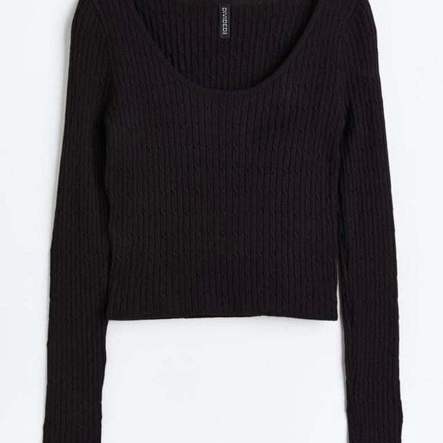 H&M Women's Crop top - Black - S on Productcaster.