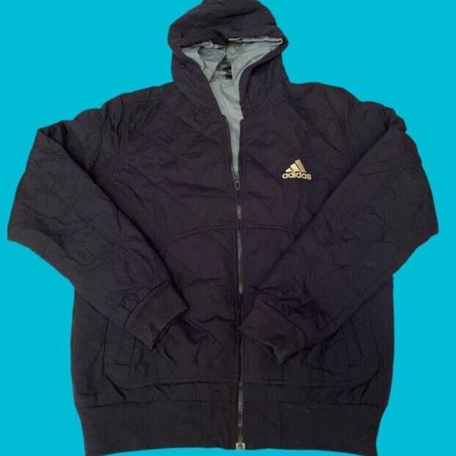 Adidas Women's Lightweight Jacket - Black/Gold - S on Productcaster.