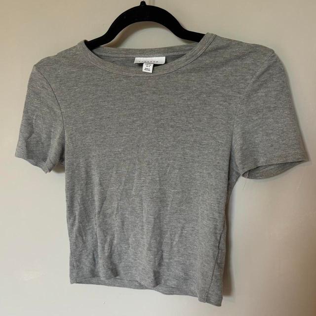 Topshop Women's Crop top - Grey - 8 on Productcaster.