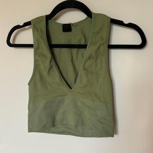 Urban Outfitters Women's Crop top - Khaki - S on Productcaster.