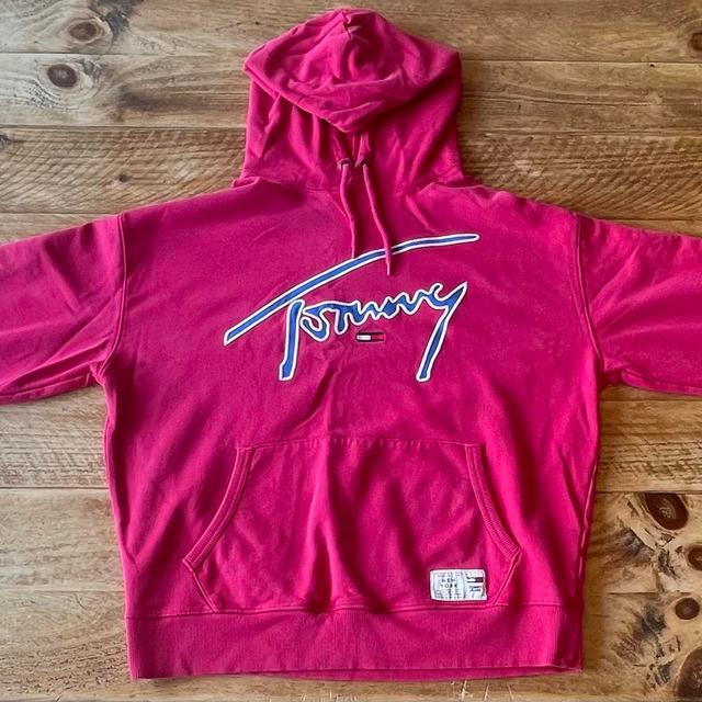 Tommy Hilfiger Men's Hoodie - Pink - XL on Productcaster.