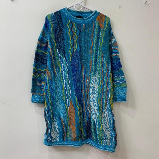 Coogi Men's Jumper - Blue/Multi - XXL on Productcaster.