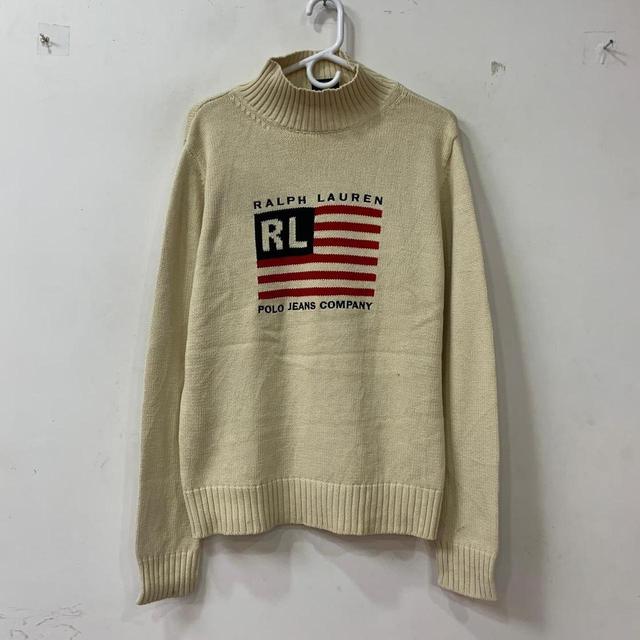 Ralph Lauren Men's Jumper - Cream - L on Productcaster.