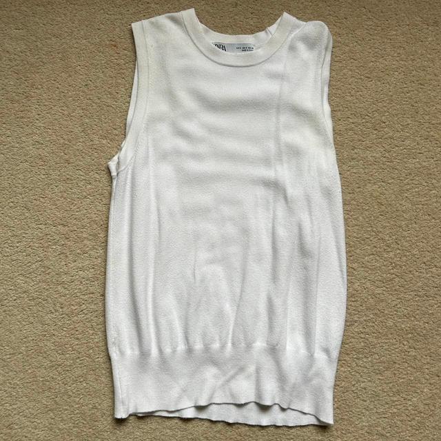 Zara Women's Vest - White - S on Productcaster.