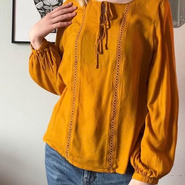 New Look Women's Blouse - Yellow/Orange - L on Productcaster.