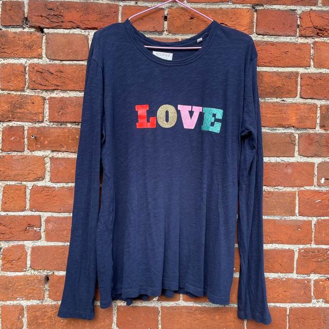 Women's T-shirt - Navy/Multi - XL on Productcaster.