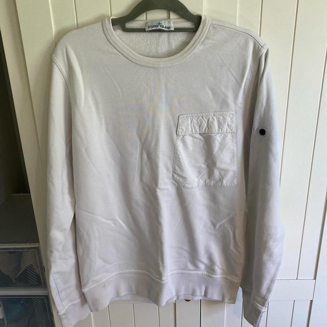 Stone Island Men's Sweatshirt - White - L on Productcaster.