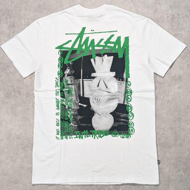 Stüssy Men's T-shirt - White - M on Productcaster.