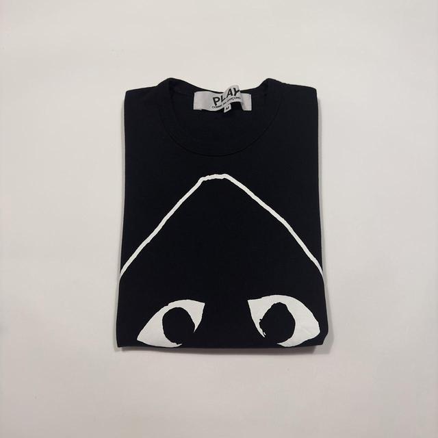 Comme des Garçons Play Men's T-shirt - Black - M on Productcaster.