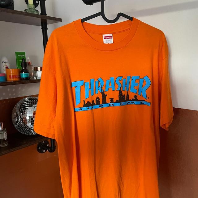 Supreme Men's T-shirt - Orange - M on Productcaster.