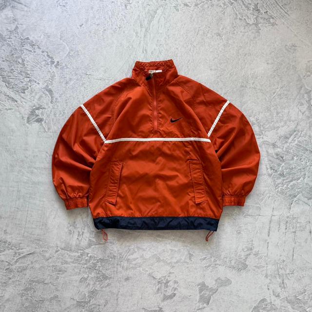 Nike Men's Windbreaker Jacket - Orange - L on Productcaster.