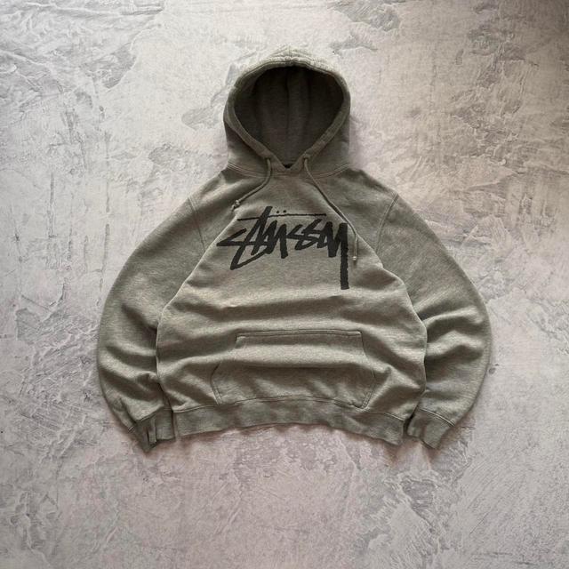 Stüssy Men's Hoodie - Grey - M on Productcaster.