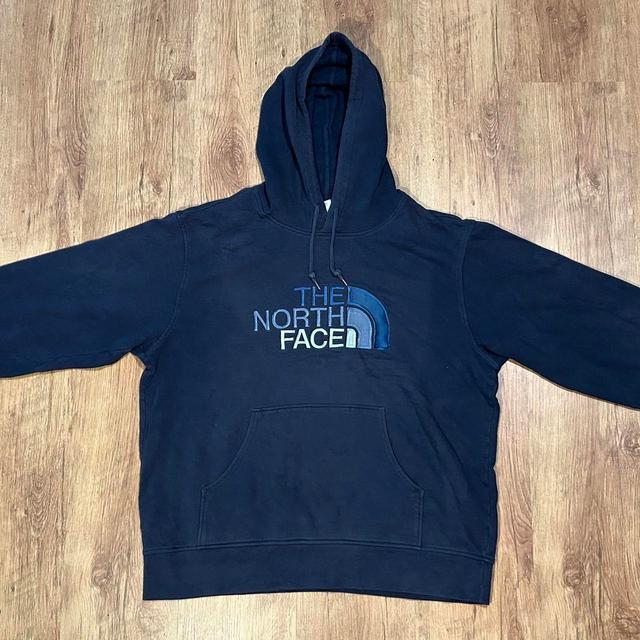 The North Face Men's Hoodie - Navy/Blue - L on Productcaster.