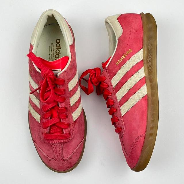 Adidas Women's Trainers - Red/White - UK 5 on Productcaster.