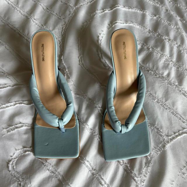 PrettyLittleThing Women's Mules - Blue - UK 5 on Productcaster.