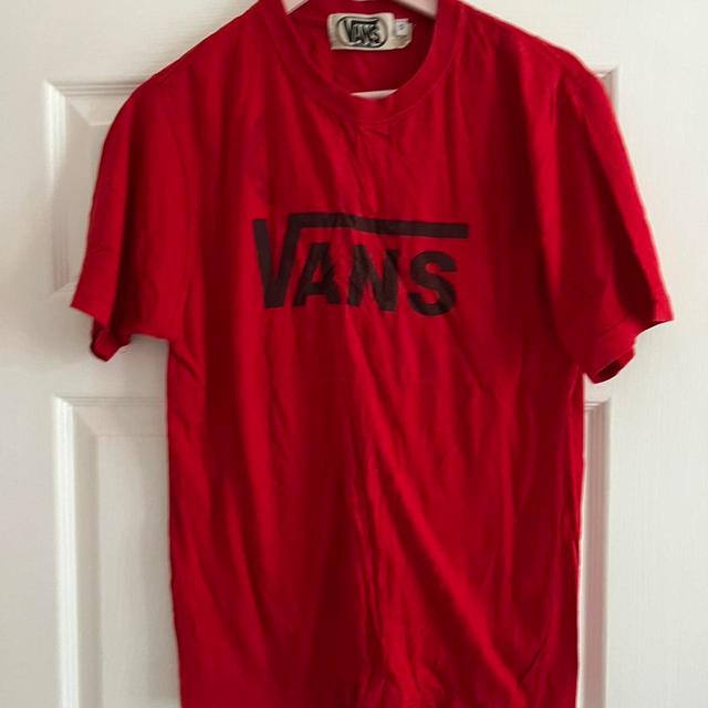 Vans Men's T-shirt - Red - S on Productcaster.