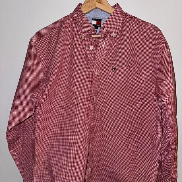 Tommy Hilfiger Men's Shirt - Red - XS on Productcaster.