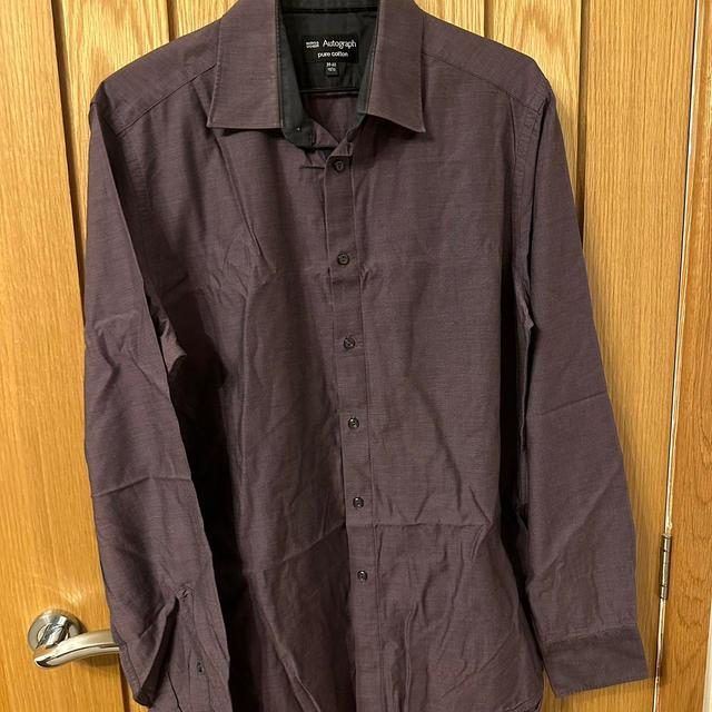 Autograph Collection Men's Shirt - Burgundy/Purple - S on Productcaster.