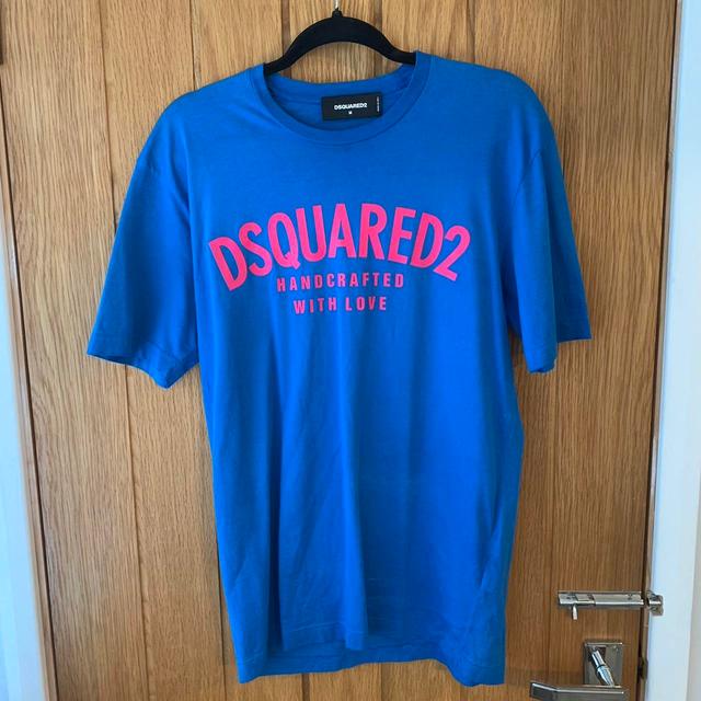 Dsquared2 Men's T-shirt - Blue - M on Productcaster.