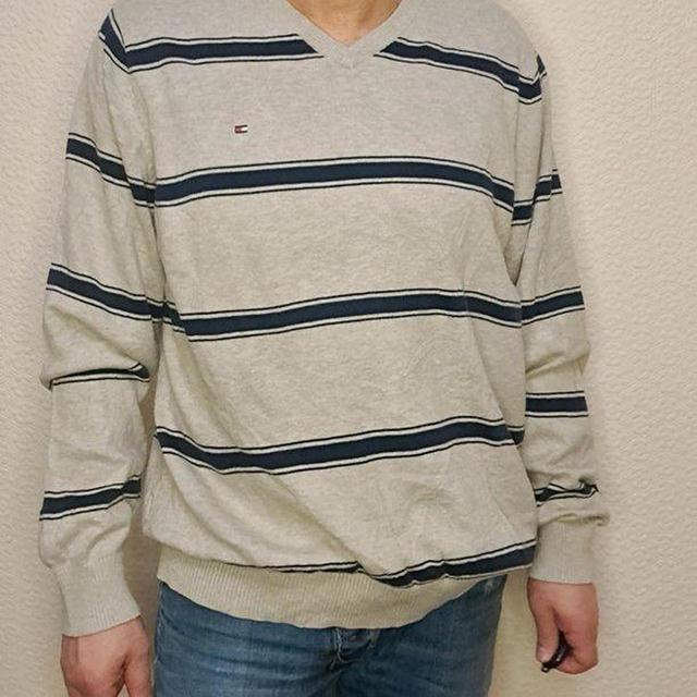 Vintage Men's Jumper - Cream - L on Productcaster.