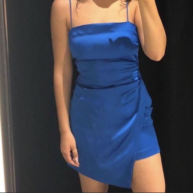 Zara Women's Mini Dress - Blue - 8 on Productcaster.