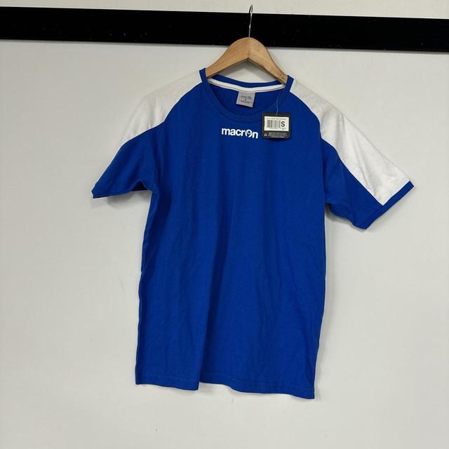 Macron Men's T-shirt - Blue - S on Productcaster.