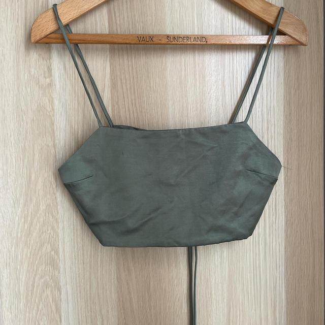 Zara Women's Crop top - Green - S on Productcaster.