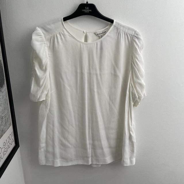 Whistles Women's Blouse - Cream/White - 16 on Productcaster.