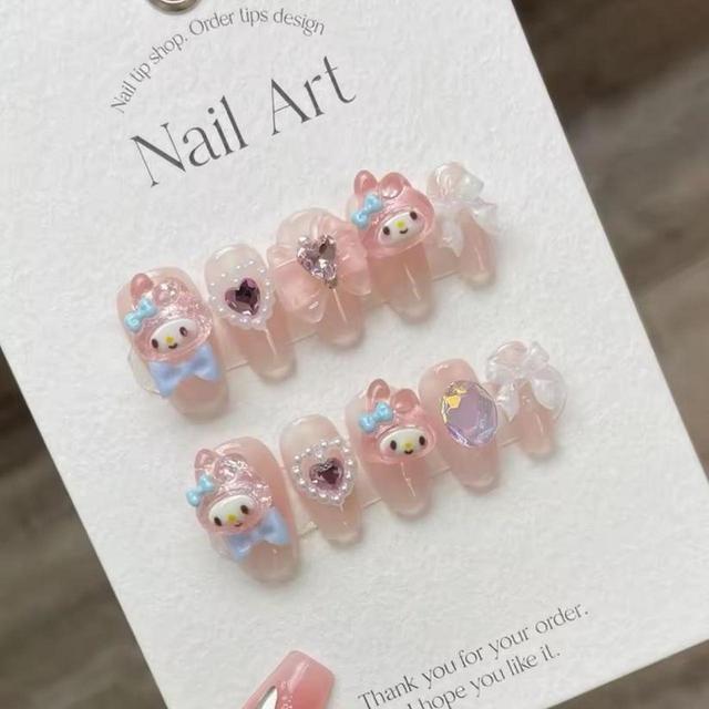 Sanrio False nails - Pink/Multi on Productcaster.