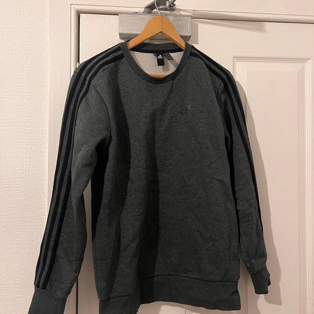 Adidas Men's Sweatshirt - Grey - S on Productcaster.