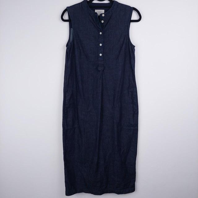 Toast Women's Midi Dress - Blue/Navy - 8 on Productcaster.