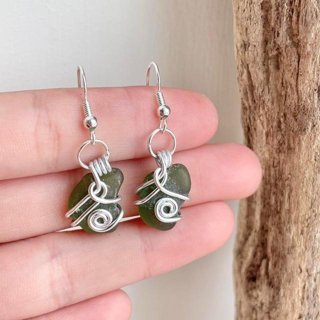 Reworked Women's Earrings - Silver on Productcaster.