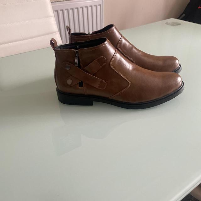 Men's Ankle Boots - Brown - UK 11 on Productcaster.