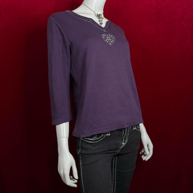 Vintage Women's Blouse - Purple - 14 on Productcaster.