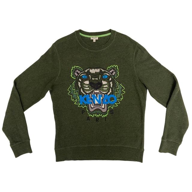 Kenzo Men's Sweatshirt - Green - M on Productcaster.