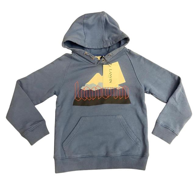 Lanvin Kids' Hoodie - Blue/Grey - 8 years on Productcaster.