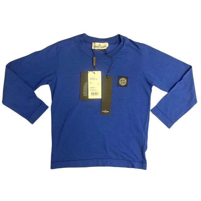 Stone Island Junior Kids' T-shirt - Blue on Productcaster.