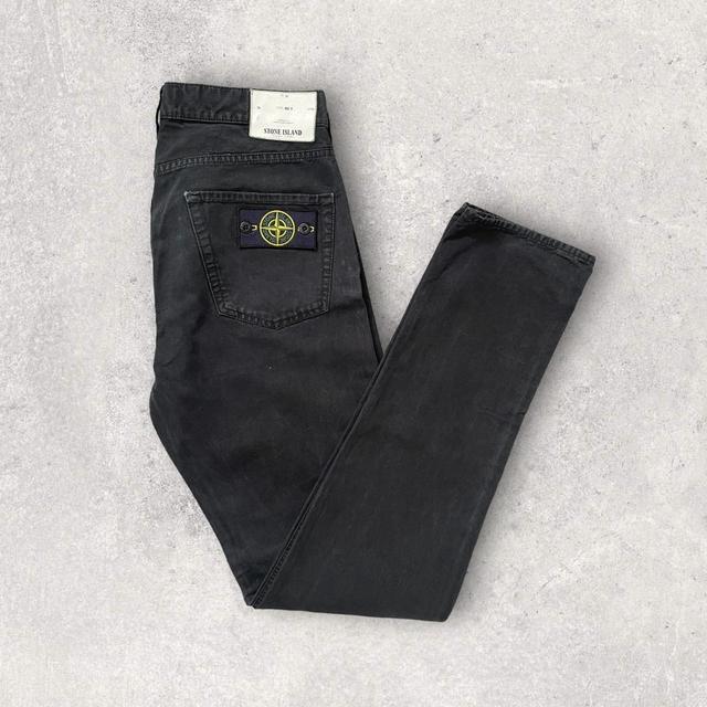 Stone Island Men's Straight leg Jeans - Black - 32" on Productcaster.