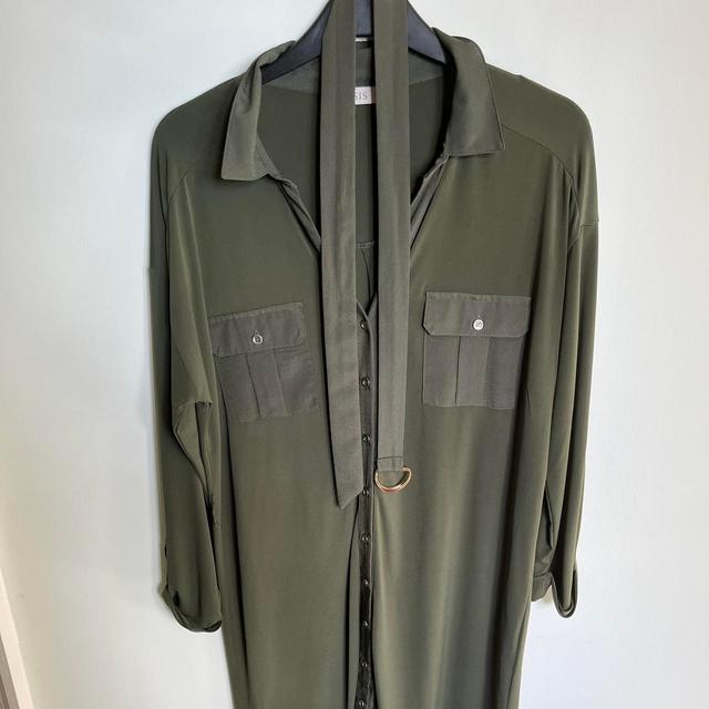 Oasis Women's Shirt Dress - Khaki/Green - 10 on Productcaster.