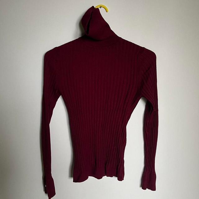 New Look Women's Jumper - Burgundy/Gold - 10 on Productcaster.