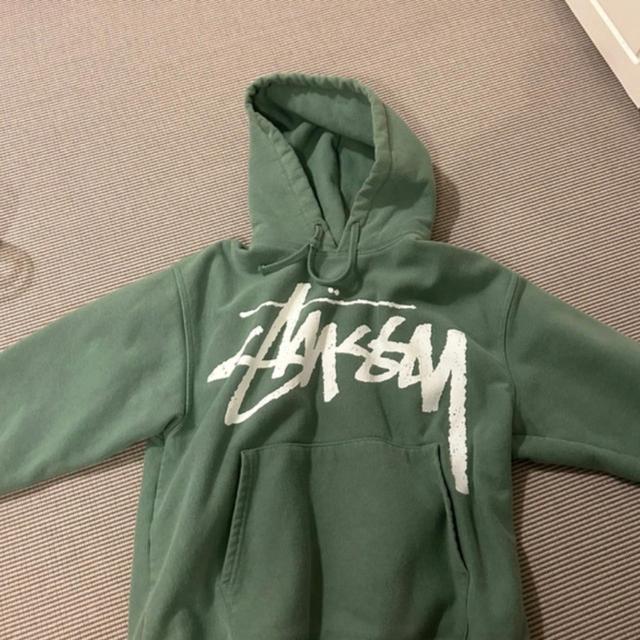 Stüssy Men's Hoodie - Green - S on Productcaster.