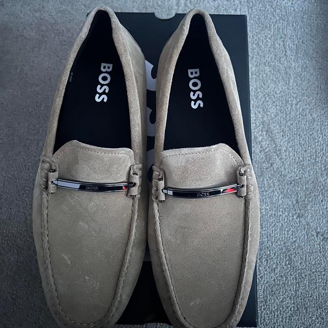 BOSS Men's Loafers - Tan/Cream - UK 9 on Productcaster.