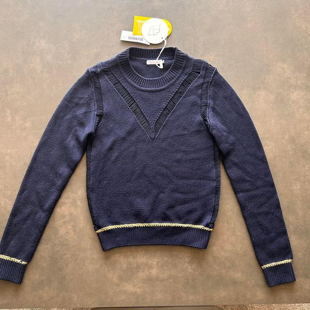 See by Chloé Women's Sweatshirt - Navy/Gold - S on Productcaster.