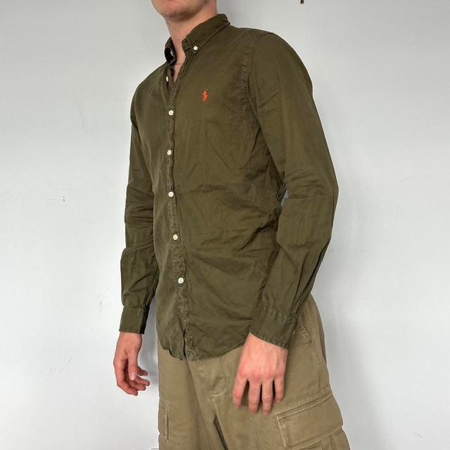 Ralph Lauren Men's Shirt - Khaki/Green - M on Productcaster.