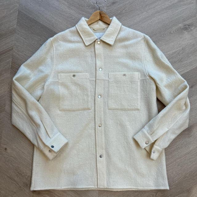 COS Men's Shirt - Cream/Yellow - L on Productcaster.